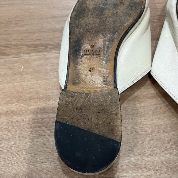 Gucci White Princeton Slip On Loafers Size 41 US 10 - Picture 6 of 7